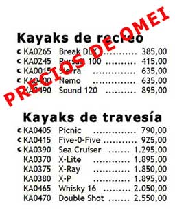 precio-kayak